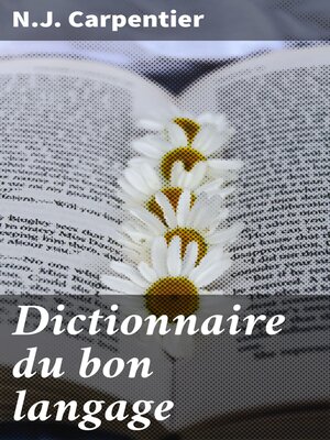 cover image of Dictionnaire du bon langage